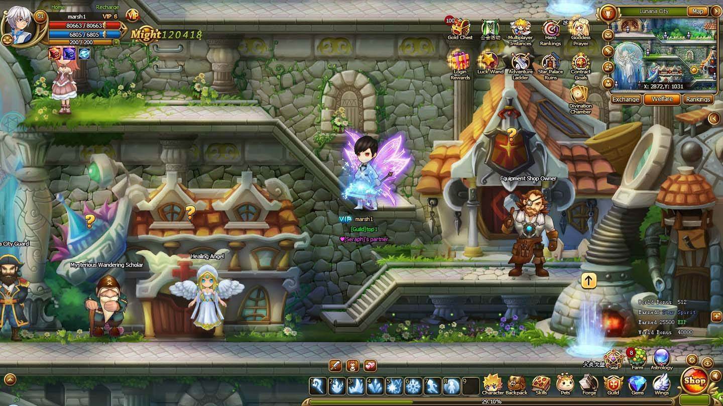 Online Browser Game Reviews: Lunaria Story - Online Browser-Based 2D RPG  Game Review