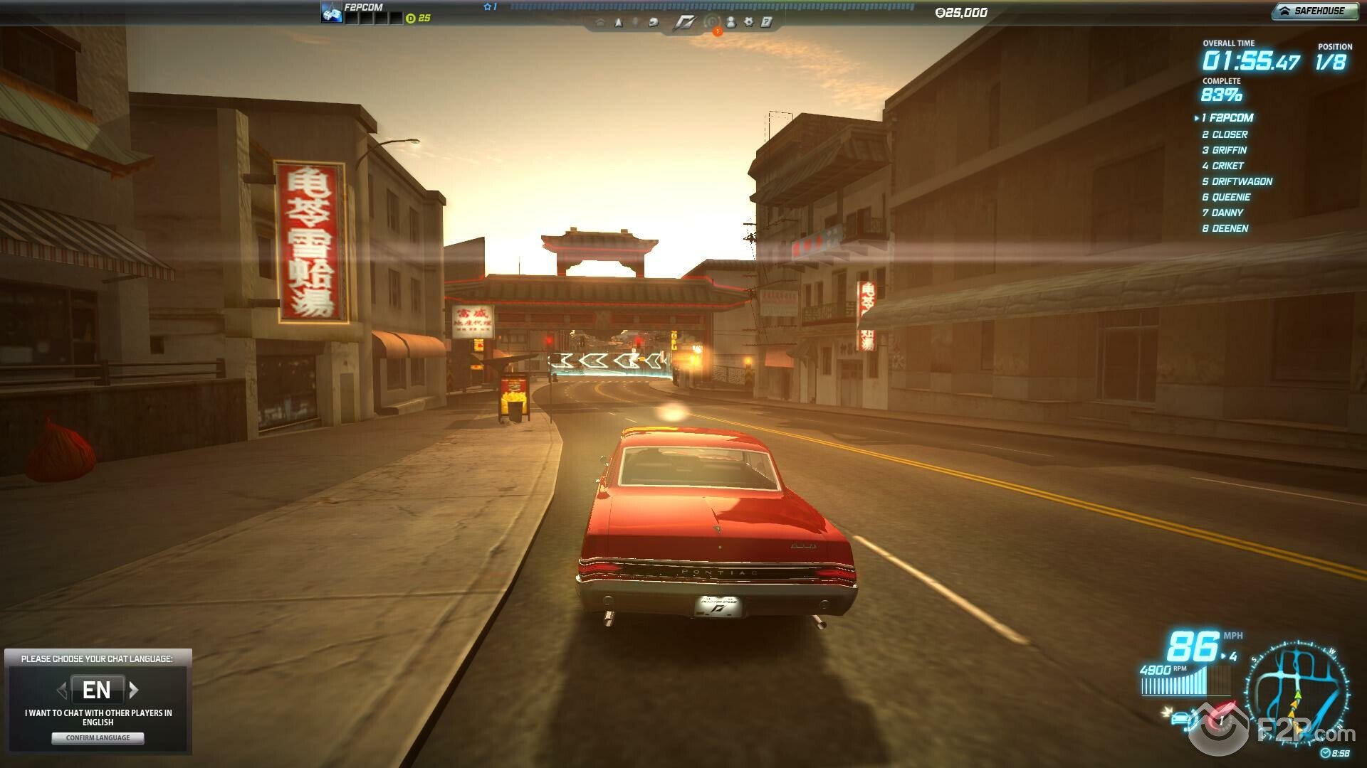 Need for Speed World Online UI - first shot