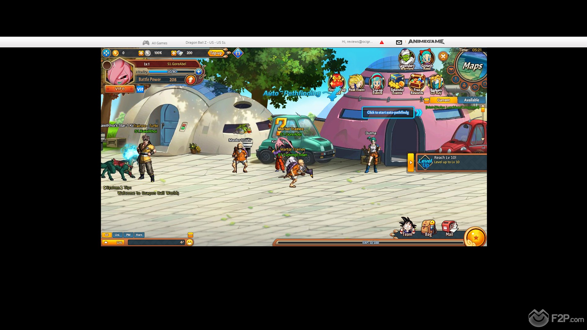 Dragon Ball Z Online Screenshots