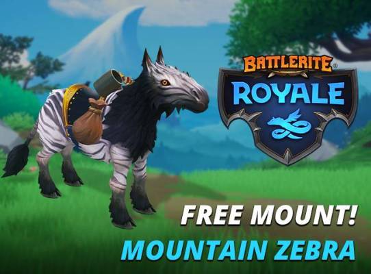 Battlerite Royale Free Mountain Zebra Mount for Steam