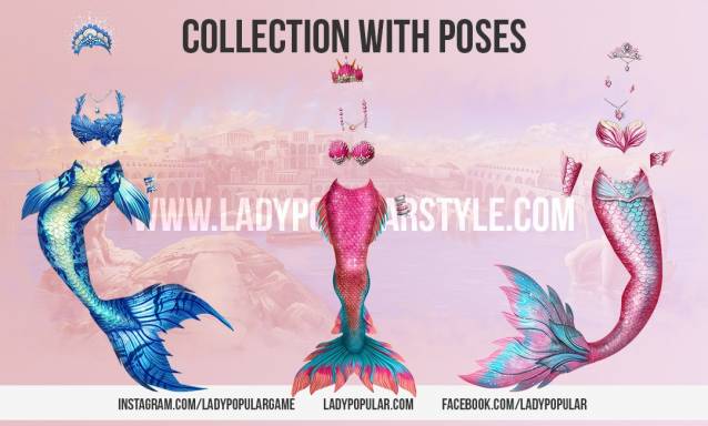 Lady Popular Collection Mermaids Poses Event